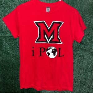 Miami University Redhawks Red Shirt S College NCAA Ohio
